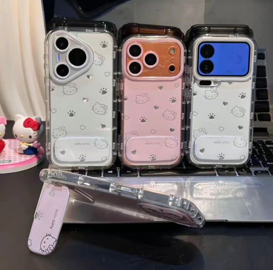 Hello kitty-paw stand phone case