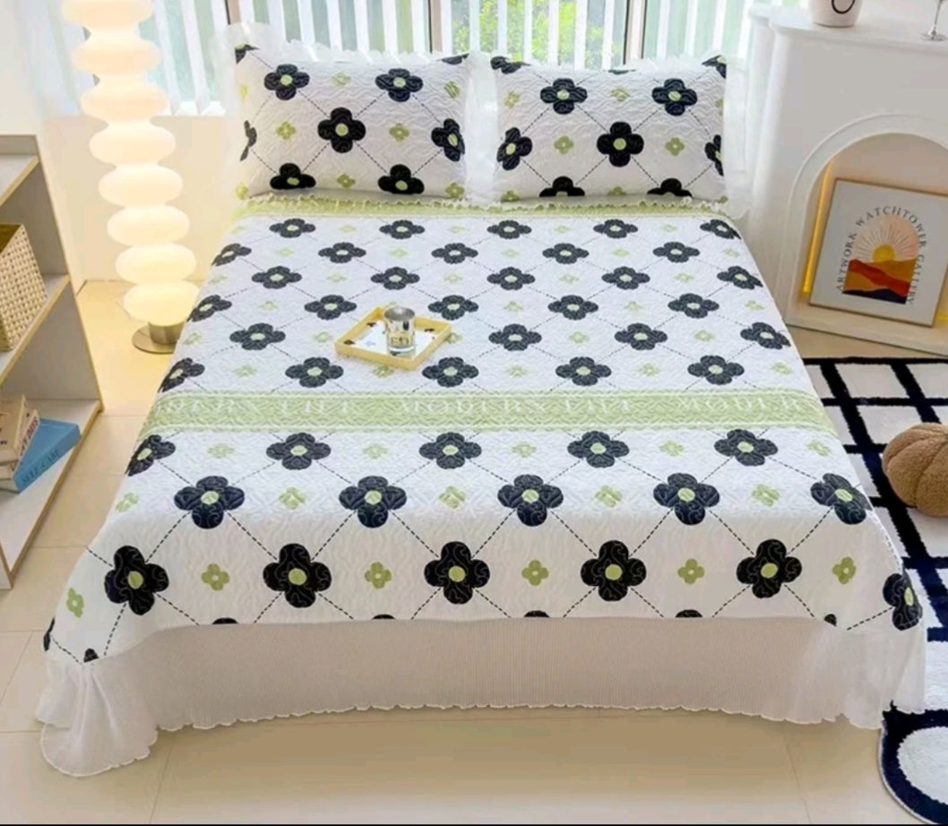 Fairy-style pure quilted non-slip cotton bedspread ๐ธ
100% cotton bed skirt with a princess vibe, trendy lace, and a fresh, chic look.