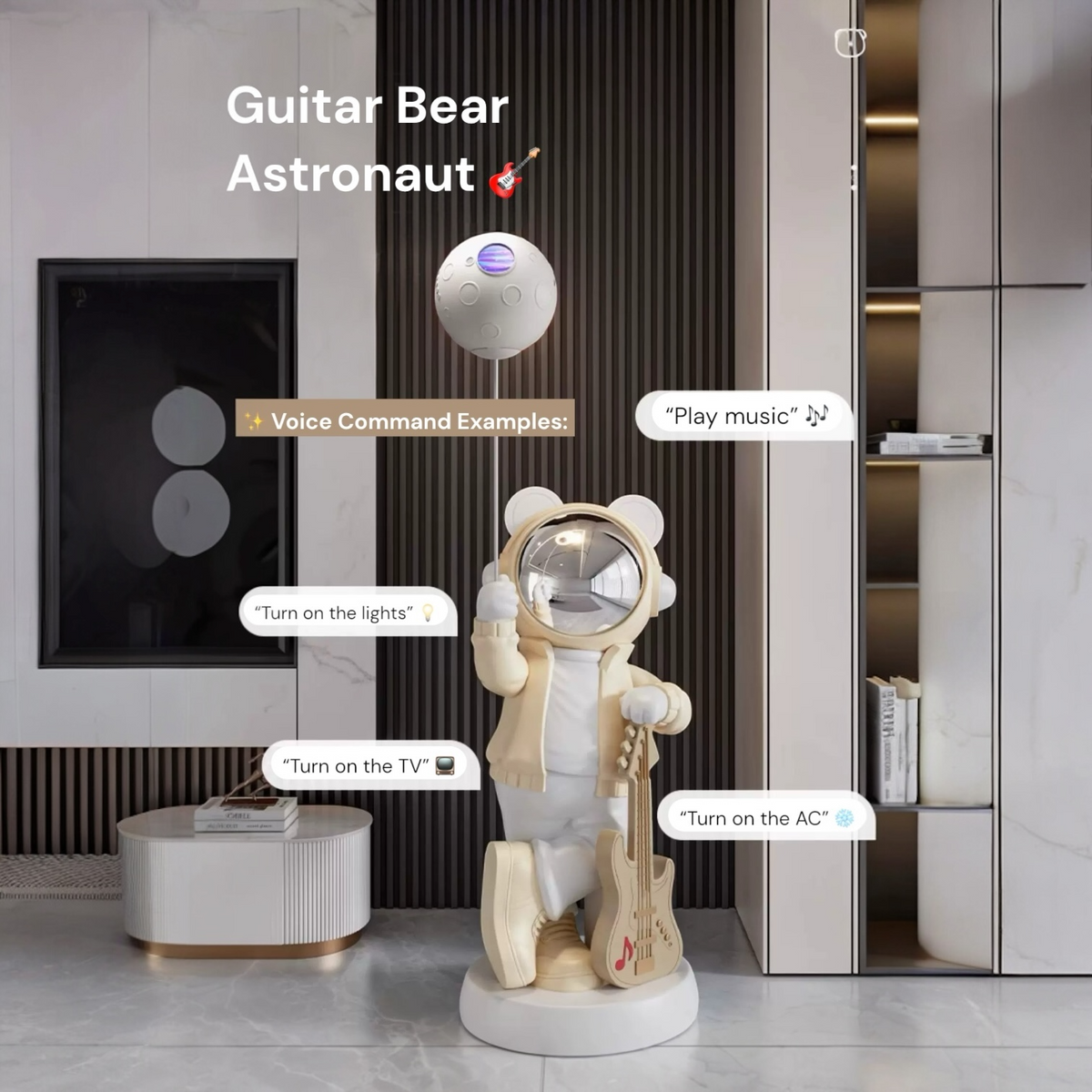 Galaxy Projector Astronaut Bear