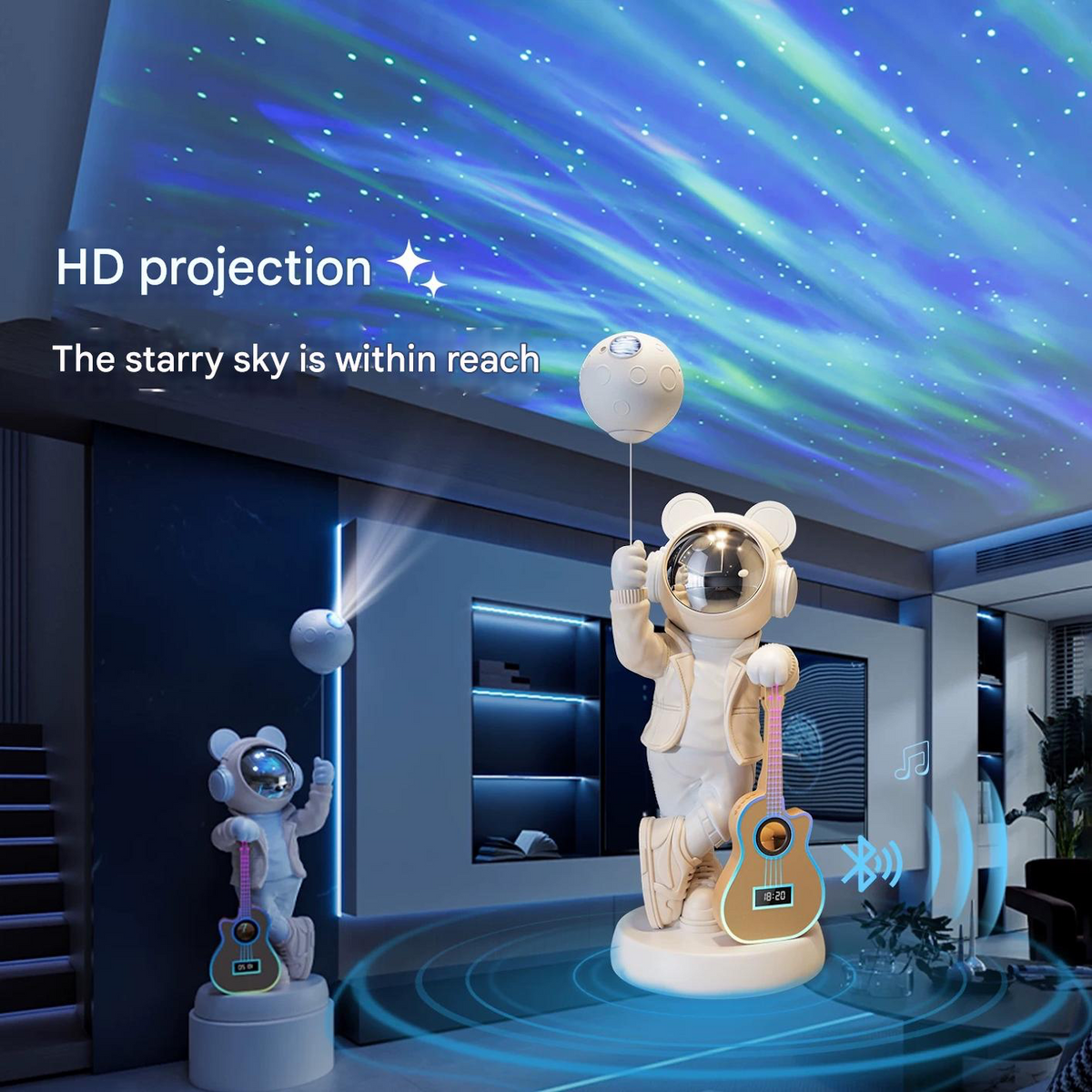 Galaxy Projector Astronaut Bear