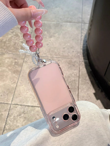 Cute Girly & Korean Style Case +     Bead Strap