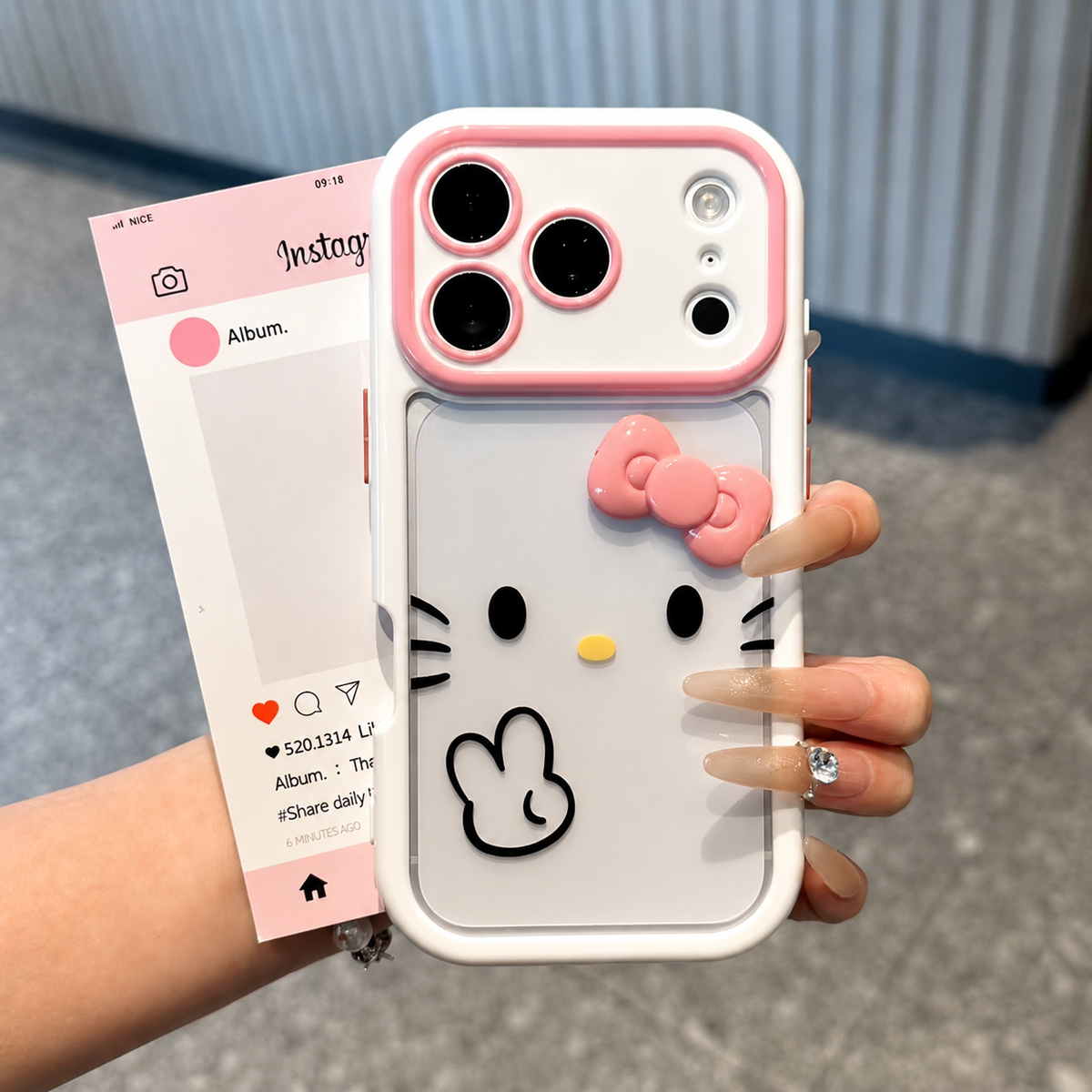 Cute Blushing Kitty Cartoon Phone Case