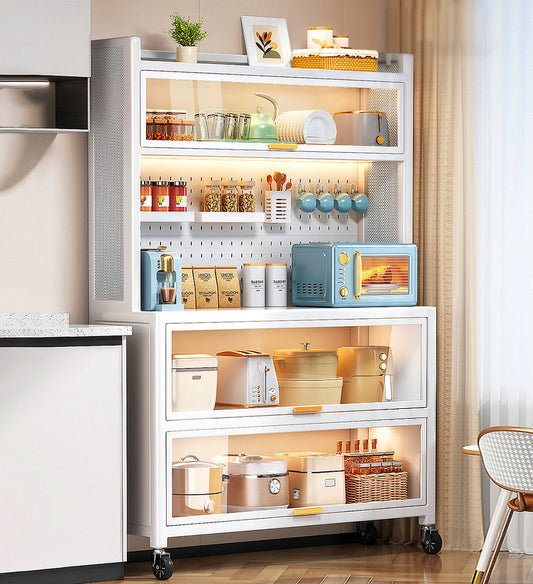 Wonder Utopia Kitchen Metal Pantry Storage Cabinet