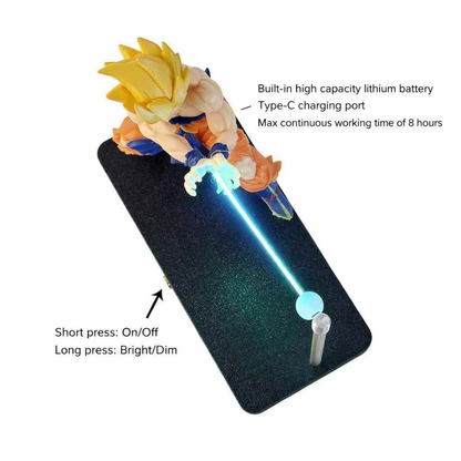Goku Kamehameha LED Night Light – Magnetic Anime Ambient Lamp