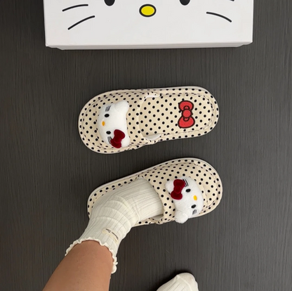 Cute Cartoon Linen Slippers for Women – Soft Sole, Non-Slip & Breathable Indoor Home Slides