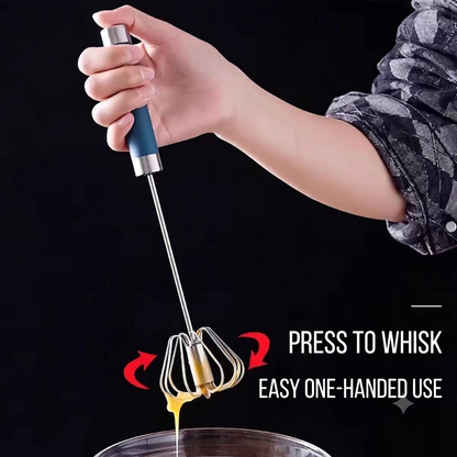 Stainless Steel Semi-Automatic Egg Whisk