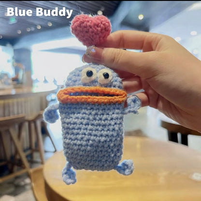 Knitted car key cover