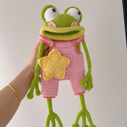 DIY Crochet Big-Mouth Frog Phone Bag
