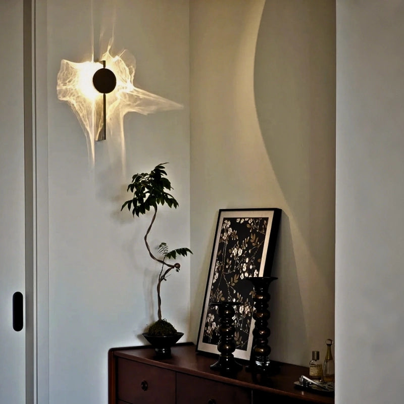 Golden Ripple Wall Light