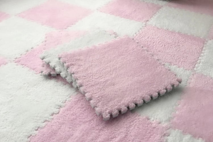 20 Pieces Plush Puzzle Foam Floor Mat