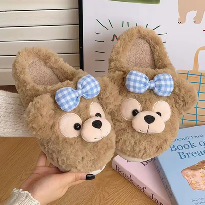 Cute Bear Fur Cotton for Slippers
