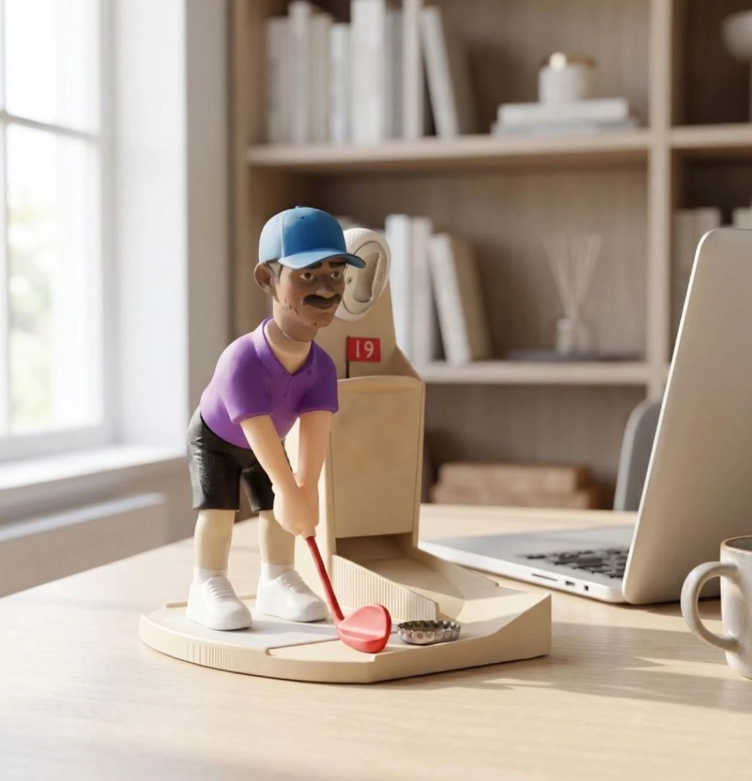 Creative Golf -Bottle Opener Fun Desktop Decor & Cap Opener