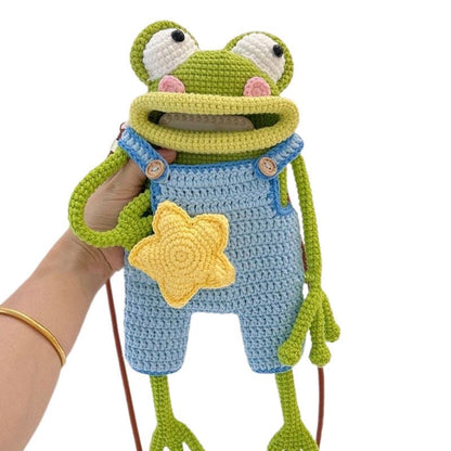 DIY Crochet Big-Mouth Frog Phone Bag