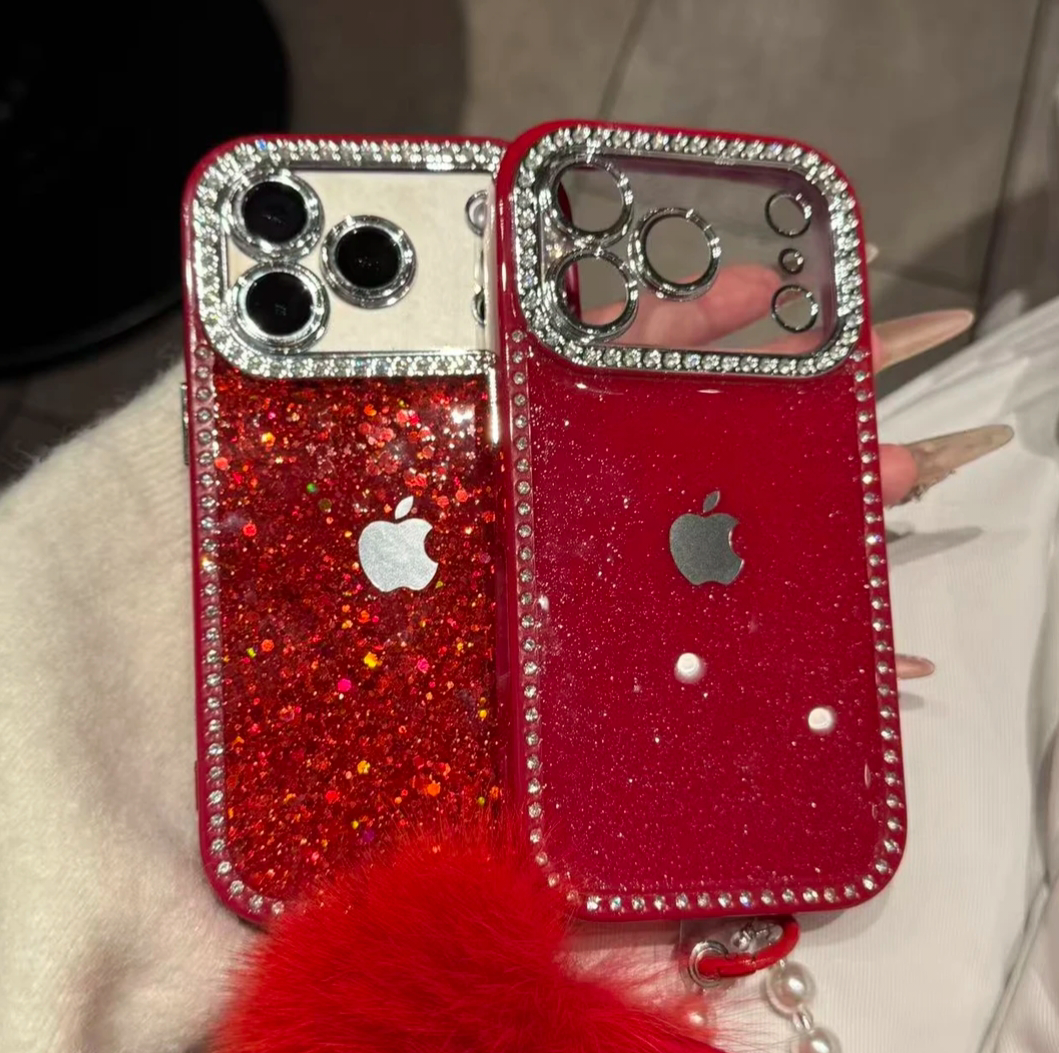 New premium glitter and rhinestone iPhone case, compatible with iPhone 17, high-look for Apple