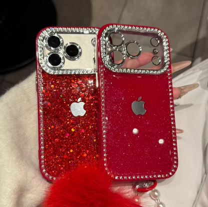 New premium glitter and rhinestone iPhone case, compatible with iPhone 17, high-look for Apple