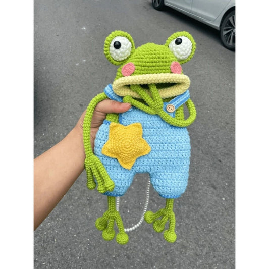 DIY Crochet Big-Mouth Frog Phone Bag