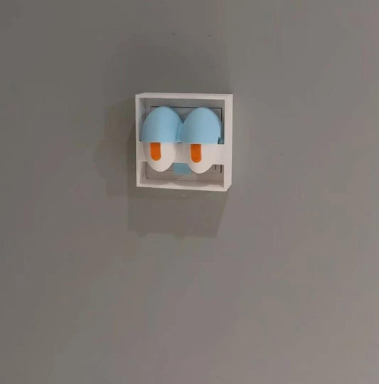 Interactive 3D Cartoon Light Switch Cover | Playful Yellow Sponge & Blue Character Wall Decor
