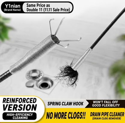Professional Drain Cleaning Tool for Unclogging Kitchen Sinks, Bathroom Drains, and Blocked Toilets