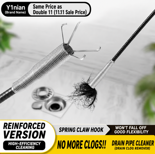 Professional Drain Cleaning Tool for Unclogging Kitchen Sinks, Bathroom Drains, and Blocked Toilets