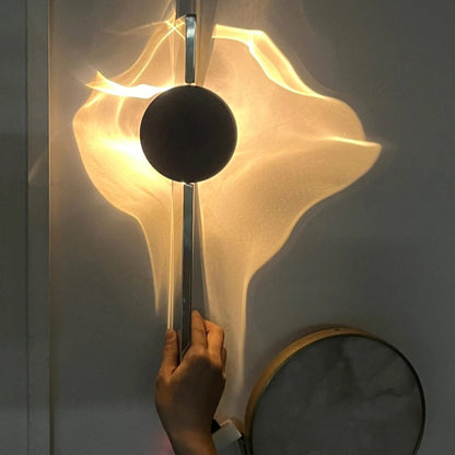 Golden Ripple Wall Light