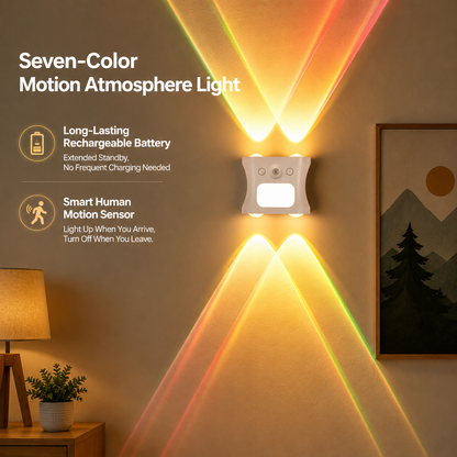 Dimmable Motion Sensor Magnetic Wall Light – Wireless RGB Ambient Lamp