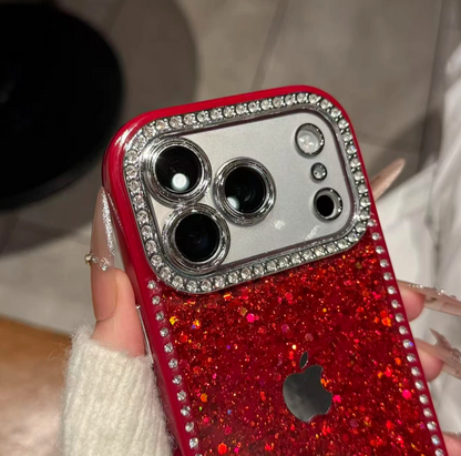 New premium glitter and rhinestone iPhone case, compatible with iPhone 17, high-look for Apple