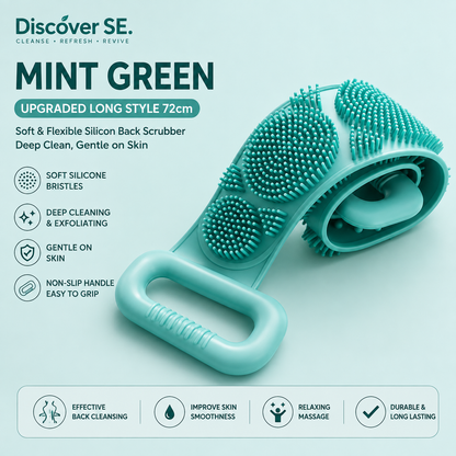 Silicone Back Scrubber Bath Towel