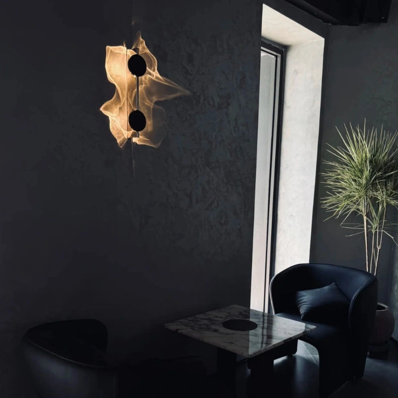 Golden Ripple Wall Light