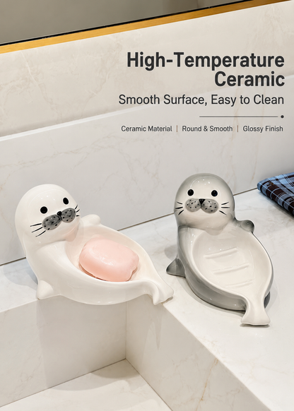 Premium Ceramic Soap Dish for Home Use
Cute Soap Holder with Storage Rack
Self-Draining Design – No Water Buildup
Perfect for Bathrooms, Sinks, and Wash Basins