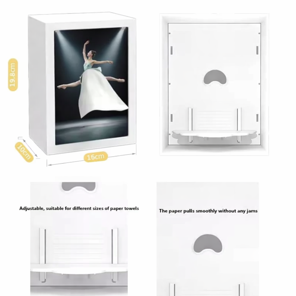 3D Ballerina Tissue
Box - Dancing Girl
Dress Changes with Every Tissue Pull