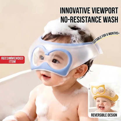 Baby Shampoo Shield – Waterproof Hair Washing Cap with Ear Protection for Kids