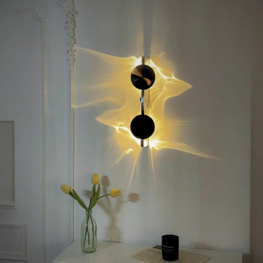 Golden Ripple Wall Light