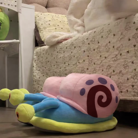 SpongeBob Gary Snail Slippers - Cute Plush Character House Shoes