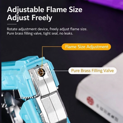 Rotating Gyro Deformable Refillable Pink Flame Lighter – Innovative, Creative, Unique Trendy Toy