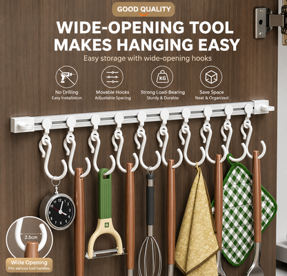 Sliding Cabinet Door Storage Hooks