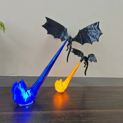 Dragon Breath Flame Night Light Decor